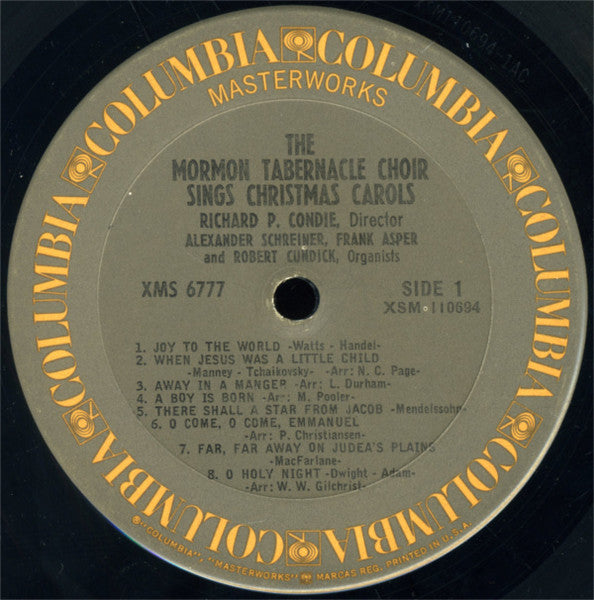 Mormon Tabernacle Choir – Sings Christmas Carols 1965 Classical Style: Religious, Choral, Holiday (Vinyl) SEALED COPY
