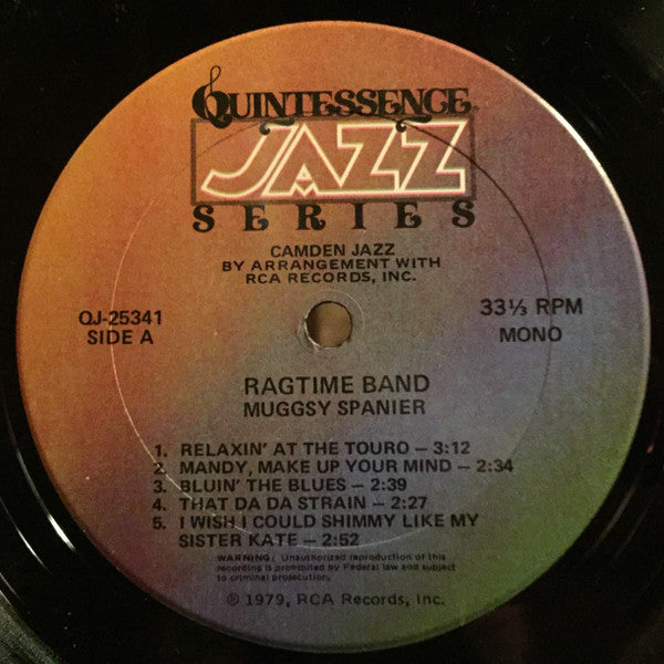 Muggsy Spanier's Ragtime Band – Muggsy Spanier's Ragtime Band -1979 Jazz (Vinyl)