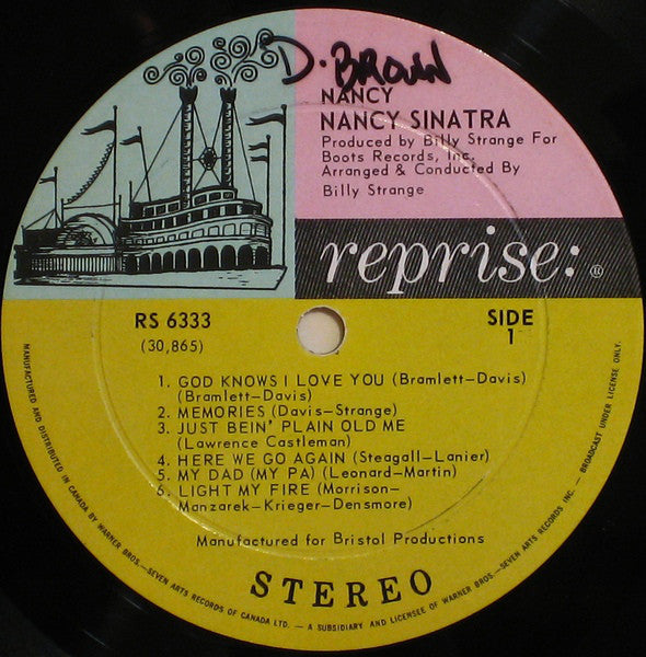 Nancy Sinatra – Nancy- 1969- Pop Rock, Country Rock, Vocal (vinyl)