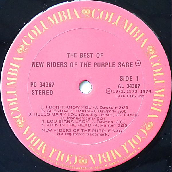 New Riders of the Purple Sage – The Best Of – Country Rock / Americana / Folk (vinyl)