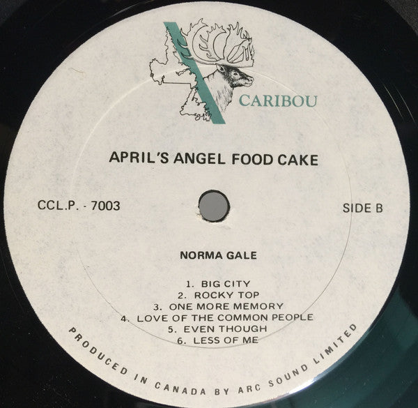 Norma Gale – April's Angel Food Cake (Angelfood Cake) - 1971-Folk, World, & Country (Vinyl)