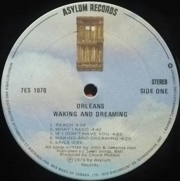 Orleans – Waking And Dreaming 1976-Soft Rock, Pop Rock (Vinyl) some cover wear