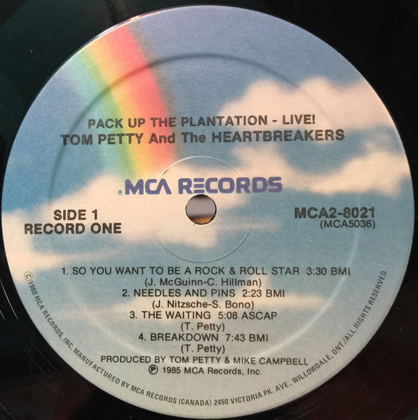 Tom Petty And The Heartbreakers – Pack Up The Plantation - Live 1985- 2 lps (vinyl) great shape !