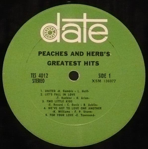 Peaches & Herb – Peaches & Herb's Greatest Hits - 1968-Funk / Soul ( Rare Viny )