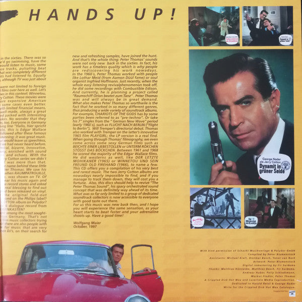 Peter Thomas – 100% Cotton - The Complete Jerry Cotton Edition (Original Motion Picture Soundtracks) 1997- ( West German Import Vinyl )