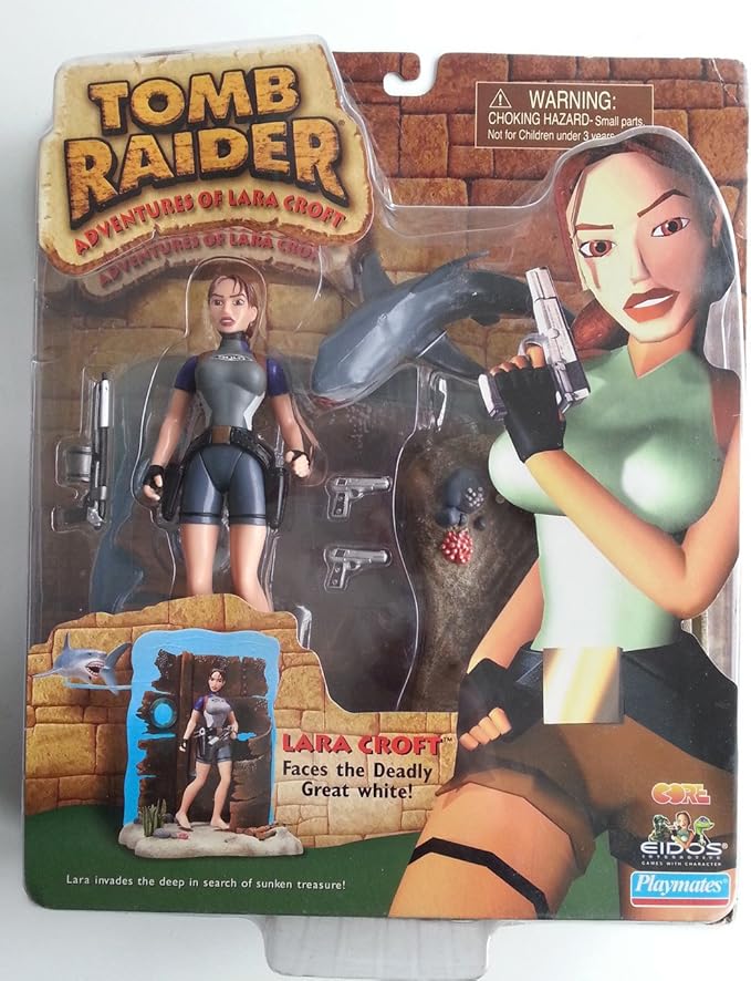 Playmates Tomb Raider Adventures of Lara Croft Facesthe ... & On Her Street (2) In Package