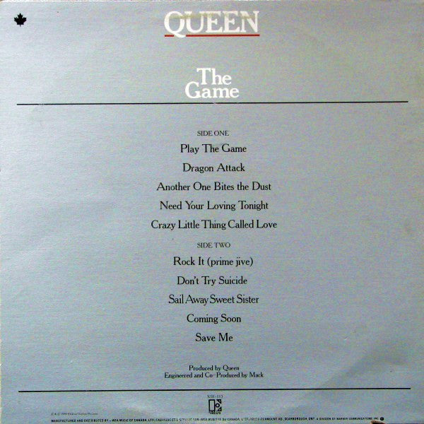 Queen – The Game – 1980 – Rock / Pop (vinyl)