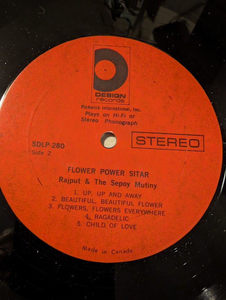 Rajput & The Sepoy Mutiny – Flower Power Sitar 1968-Pop (Vinyl) Near Mint