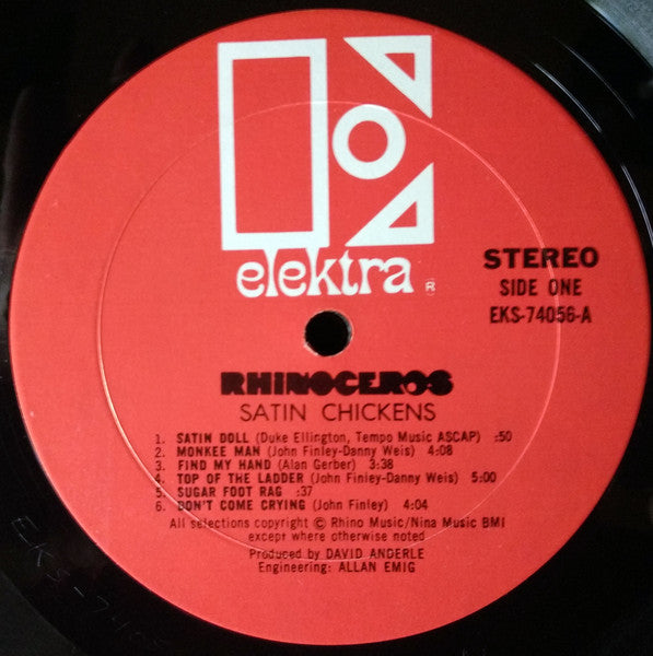 Rhinoceros – Satin Chickens - 1969-Hard Rock, Blues Rock (vinyl)