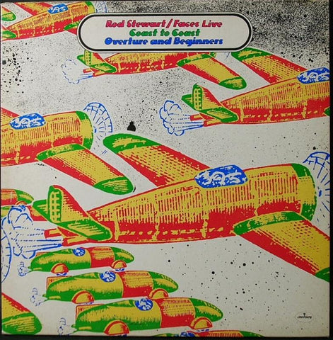Rod Stewart / Faces  ‎– Live Coast To Coast - Overture And Beginners -1973 Blues Rock (vinyl)