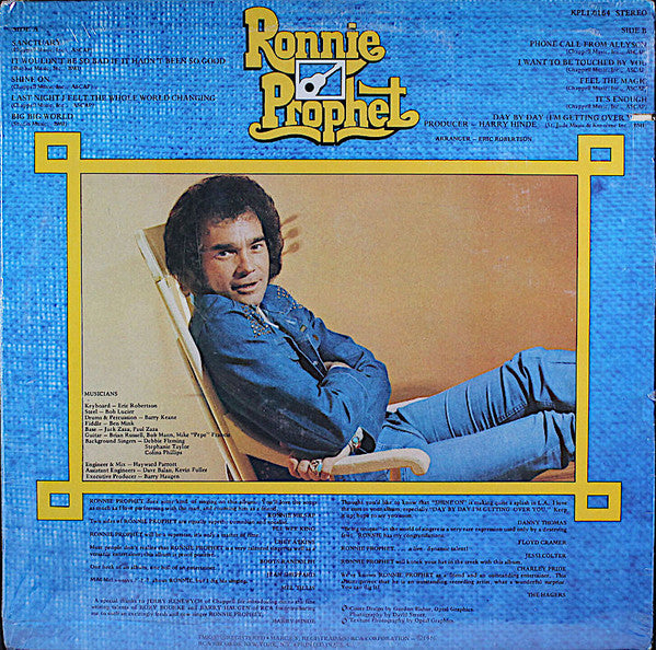 Ronnie Prophet – Ronnie Prophet - 1976- Country Near Mint Vinyl