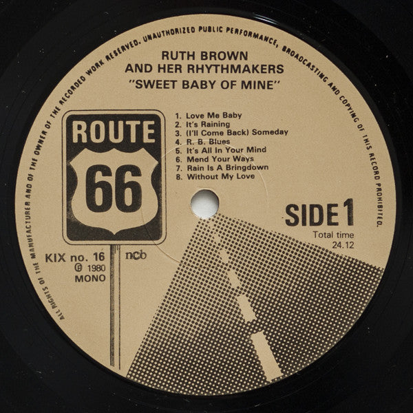 Ruth Brown And Her Rhythmakers – Sweet Baby Of Mine - 1980-Blues , Rhythm & Blues (Rare Swedish Import)