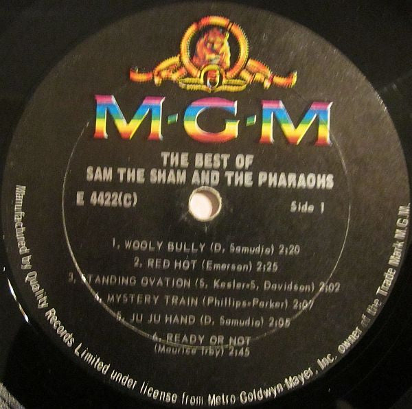 The Best Of Sam The Sham And The Pharaohs -1967-(Rare Vinyl) Rock, Pop Style: Vocal, Rock & Roll (Rare Vinyl)