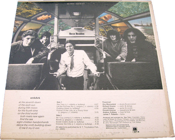 Sea Train – Sea Train - 1970 Prog Rock (vinyl)