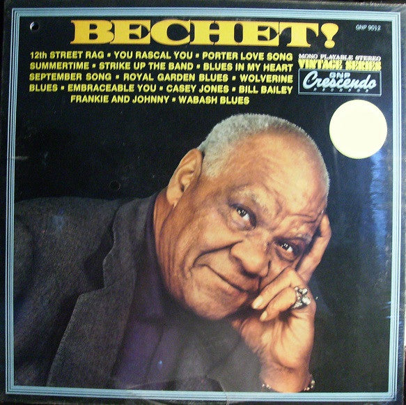 Sidney Bechet – Bechet! 1972 Genre: Jazz (vinyl) Near Mint