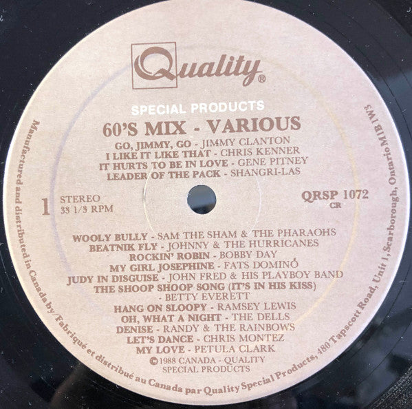 Sixties Mix - 1968- Pop Rock, Rock & Roll (Vinyl) Mint Copy