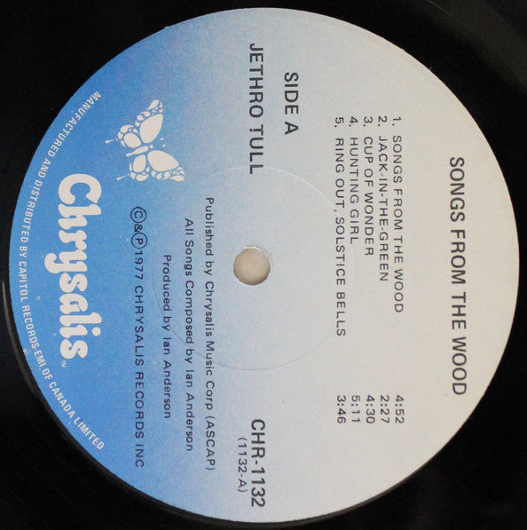 Jethro Tull – Songs From The Wood-1977- Folk Rock, Prog Rock, Classic Rock (vinyl) great copies