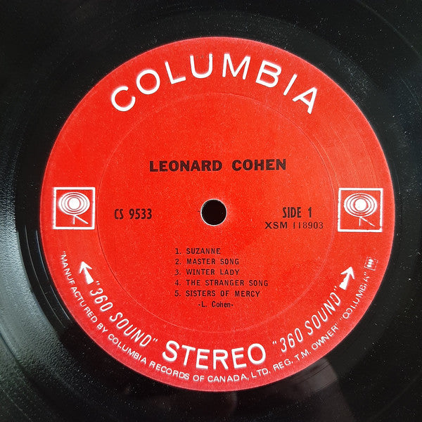 Leonard Cohen – Songs Of Leonard Cohen 1967 Folk ( Rare Vinyl )