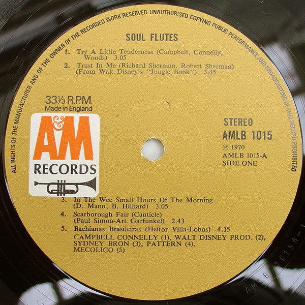 Soul Flutes – Trust In Me - 1970- Jazz Fusion (UK Import Vinyl) Scuffing one side