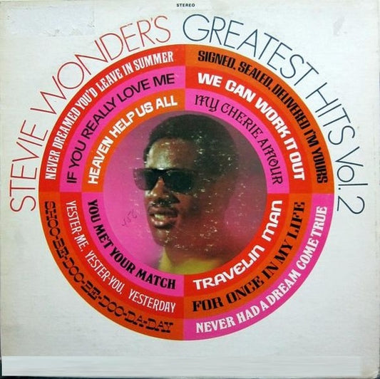 Stevie Wonder ‎– Stevie Wonder's Greatest Hits Vol. 2 -1980  Rhythm & Blues, Soul, Funk