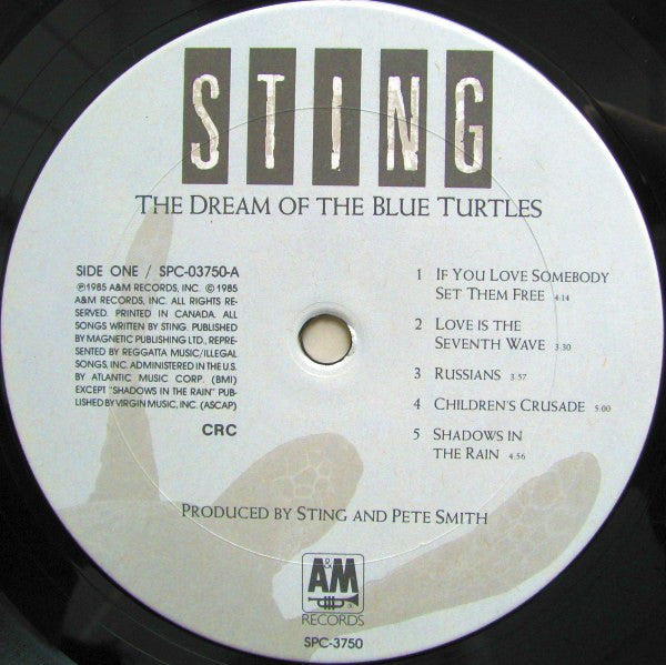 Sting - the Dream of the Blue Turtles -1985 jazz rock ( vinyl )