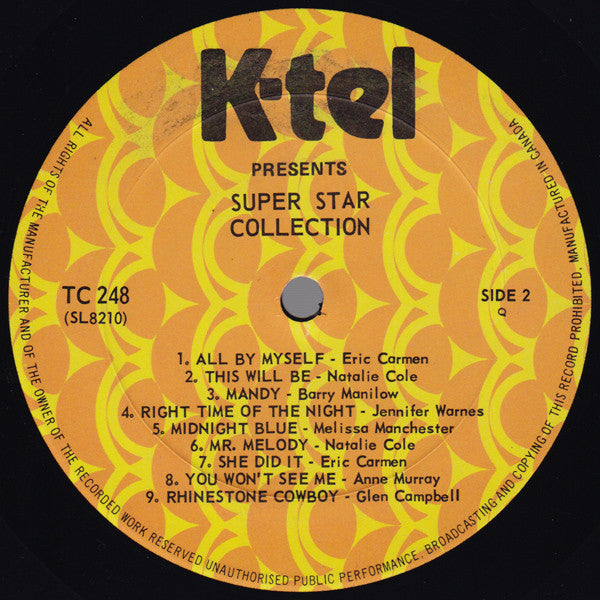 Super Star Collection - 2lps- 1978- Rock, Funk / Soul, Pop Style:	Country Rock, Pop Rock, Synth-pop  ( Clearance - NO COVER )