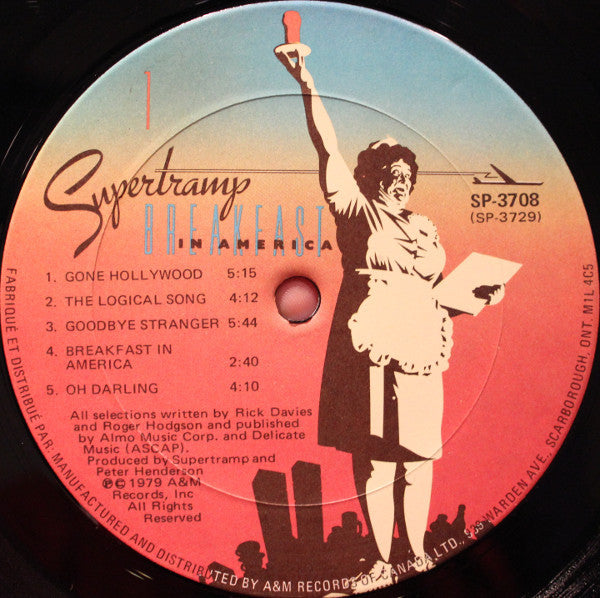 Supertramp - Breakfast In America-1979- Classic Rock (vinyl)