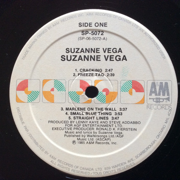 Suzanne Vega – Suzanne Vega - 1985- Soft Rock, Folk (vinyl) a few marks on the cover