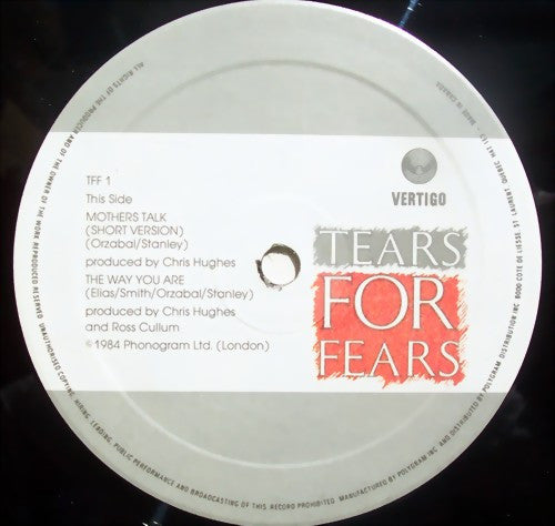 Tears For Fears – Mothers Talk 1984 Genre: Electronic, Rock Style: Pop Rock, Synth-pop -Deluxe Edition, Limited Edition