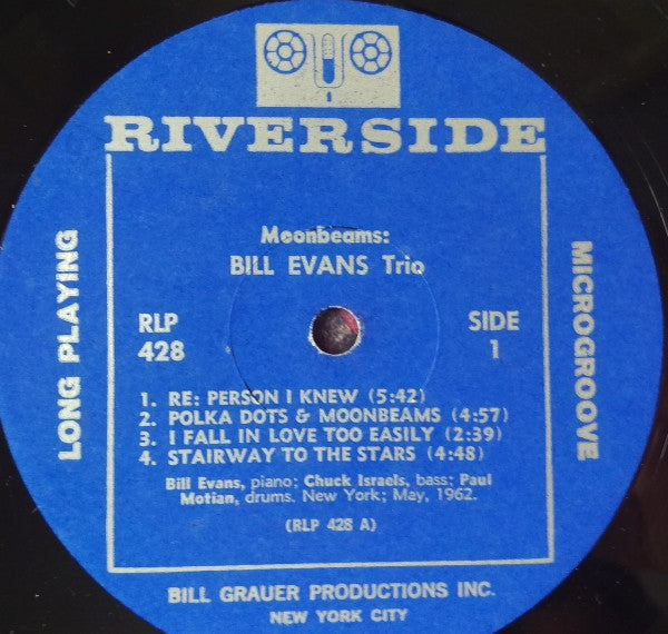 Bill Evans Trio – Moon Beams – 1962 – Jazz / Ballad Jazz (VINYL) Extremely Rare