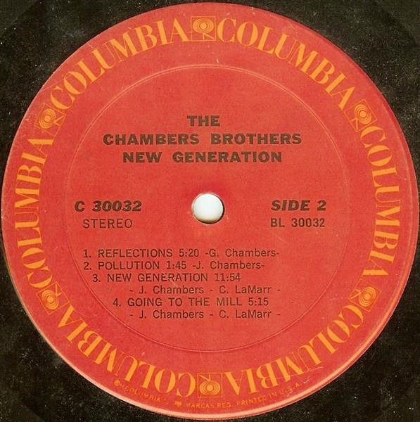 The Chambers Brothers – New Generation - 1971- Soul, Funk, Psychedelic ( Radio Station Promo ) Vinyl