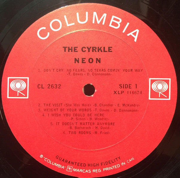 The Cyrkle Neon - 1967- Psychedelic Rock, Pop Rock (RARE VINYL) Excellent shape