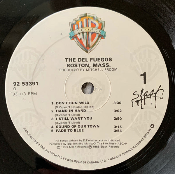 The Del Fuegos Boston, Mass - 1985-Alternative Rock, Garage Rock, Indie Rock (Vinyl)
