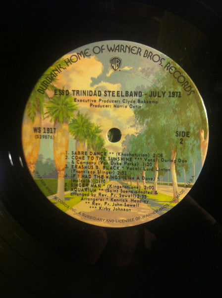 Esso Trinidad Steelband – July 1971 – Calypso / Steelpan / World (Vinyl)