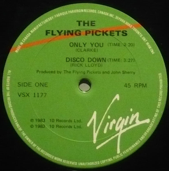 The Flying Pickets Only You -1983 Lounge, Pop Rock (Vinyl)