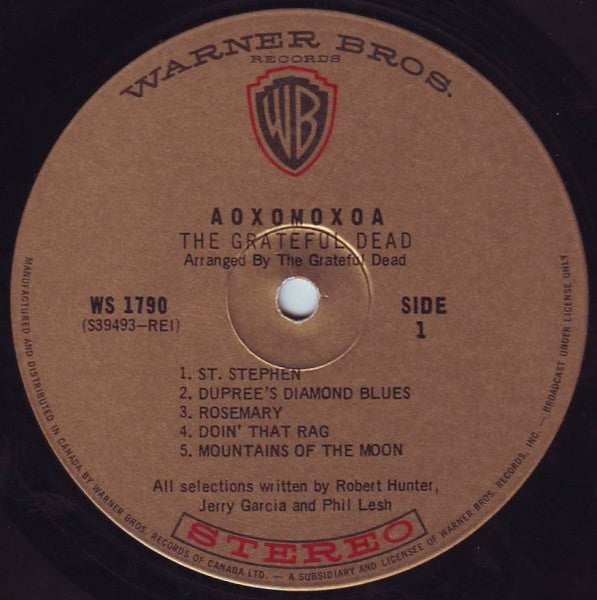 The Grateful Dead – Aoxomoxoa 1969- Acid Rock, Psychedelic Rock, Classic Rock (Extremely Rare)