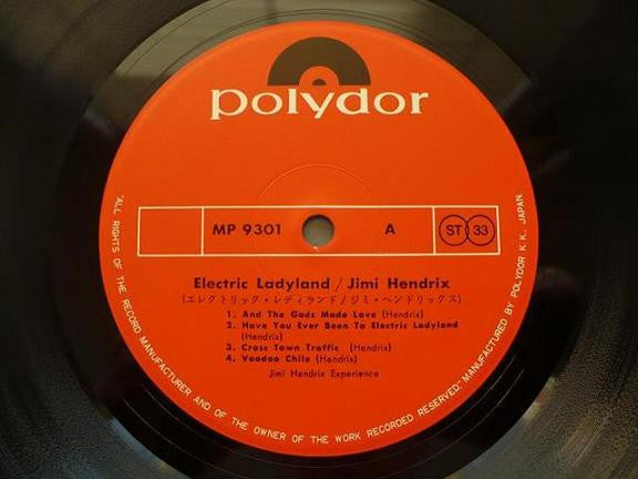 The Jimi Hendrix Experience Electric Ladyland 1971 2 LP - Rock Style: Psychedelic Rock, Blues Rock NMINT Vinyl
