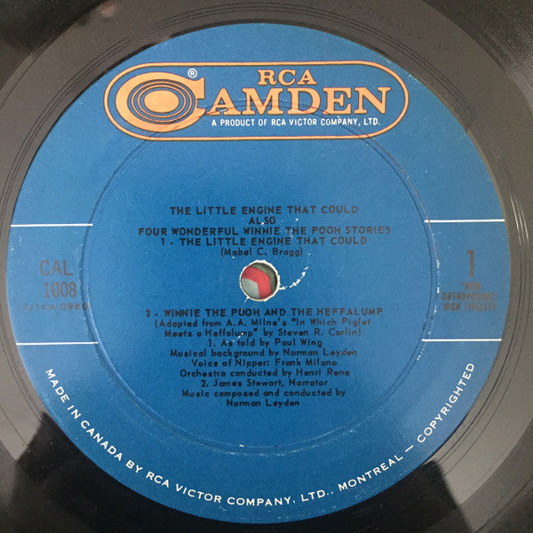 The Little Engine That Could Also Four Wonderful Winnie The Pooh Stories 1058- Pop, Children's Style: Story, Vocal (Vinyl) NOTE CONDITION