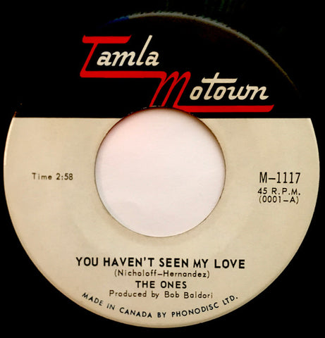 The Ones  You Haven't Seen My Love / Happy Day - 1967-	Rock, Funk / Soul Style:	Psychedelic Rock (45 single)