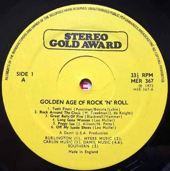 The Ripoffs – The Ripoffs Play A Golden Age Of Rock 'N' Roll - 1972- Rock & Roll (UK Vinyl)