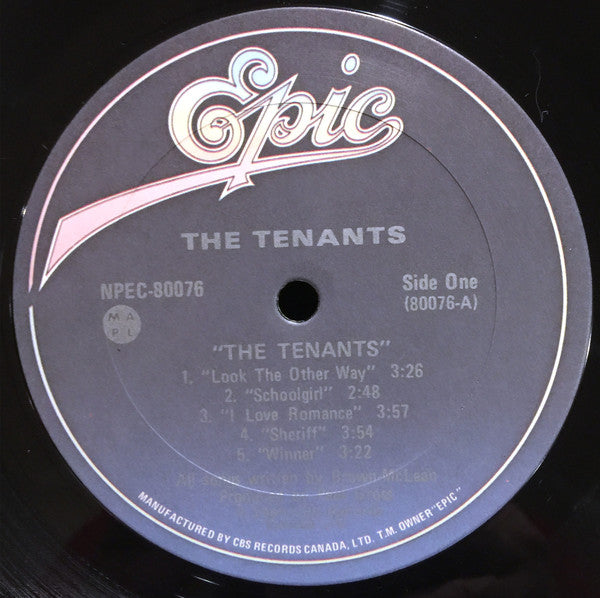 The Tenants The Tenants - 1983 Pop Rock (Vinyl) Mint