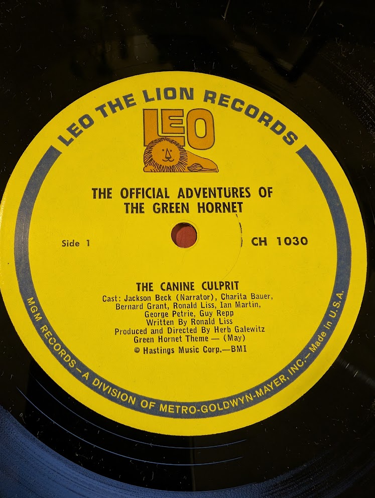 The Official Adventures Of The Green Hornet 1966 - Non-Music, Pop, Stage & Screen (Vinyl) VERY RARE