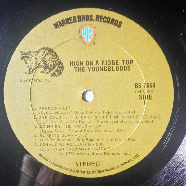 The Youngbloods – High On A Ridge Top 1972 Folk Rock, Country Rock (vnyl)