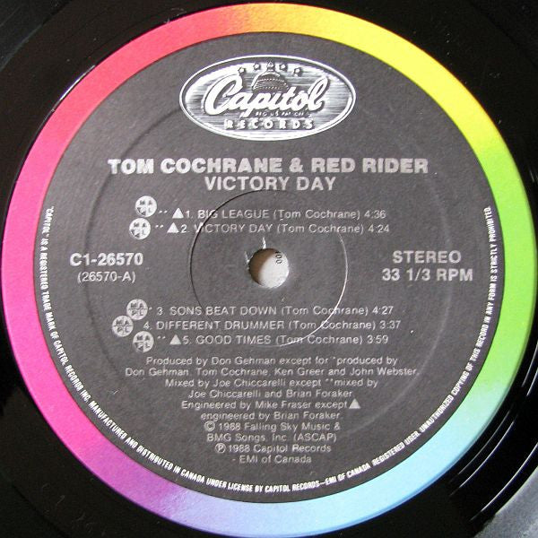 Tom Cochrane & Red Rider – Victory Day -1988 - Classic Rock (vinyl)