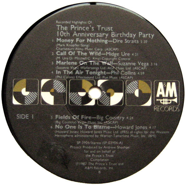 Recorded Highlights Of The Prince's Trust 10th Anniversary Birthday Party 1987 Pop Rock (Vinyl)