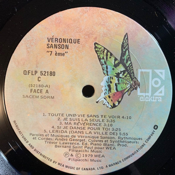 Véronique Sanson – 7ème – 1979 – Chanson / Pop / French Rock (vinyl) Near Mint