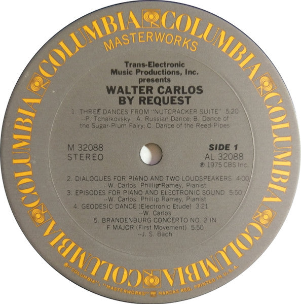 Walter Carlos – By Request 1975-Modern Classical ( vinyl )