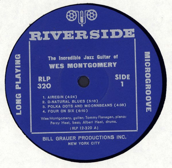Wes Montgomery – The Incredible Jazz Guitar of Wes Montgomery – 1960 – Hard Bop Guitar Masterpiece -Rare Vinyl