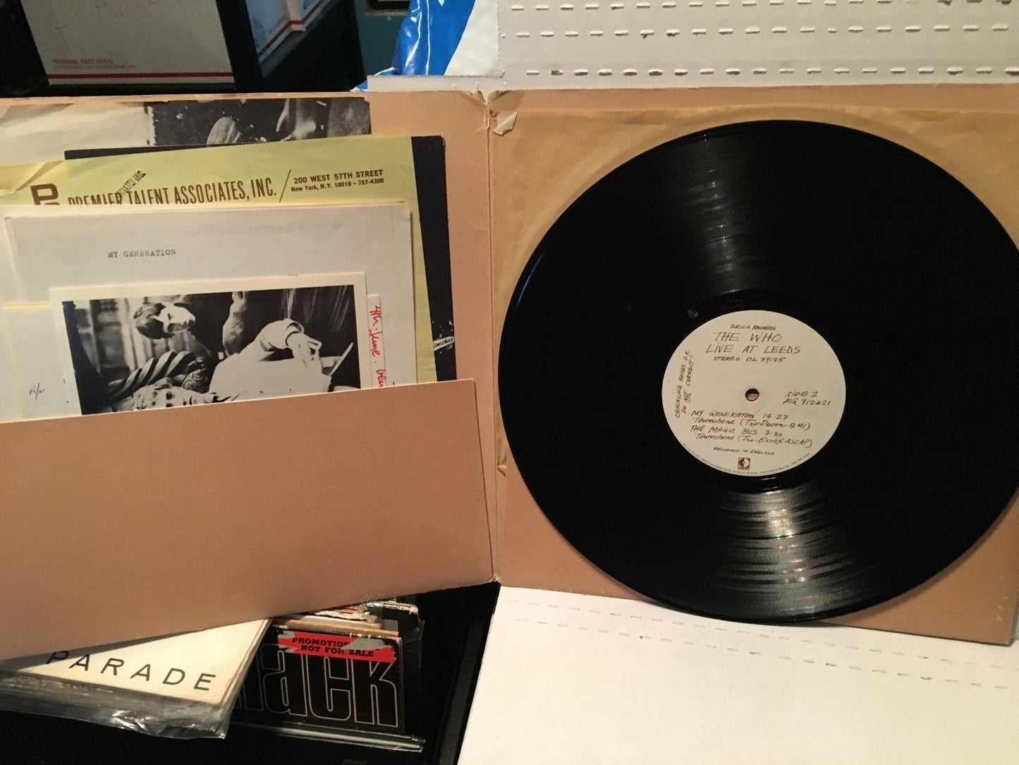 Who, The - LIVE at LEEDS - Decca DL 79175 - 9 of 12 inserts - FIRST US PRESSING (VERY RARE!)