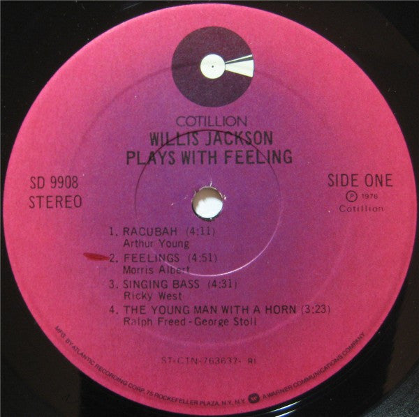 Willis Jackson Plays With Feeling - 1976-Jazz, Funk / Soul Style: Jazz-Funk, Disco (vinyl)